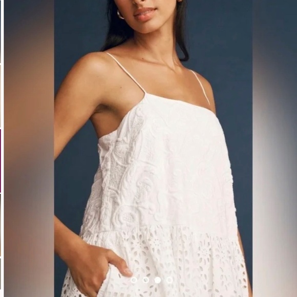 Anthropologie RHODE Rosa Eyelet Dress – White Soleil Eyelet – Size M - Picture 4 of 11